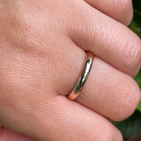 ✨SOLD ✨14k Solid Yellow Gold Stacker / Minimalist Band - Picture 6 of 17